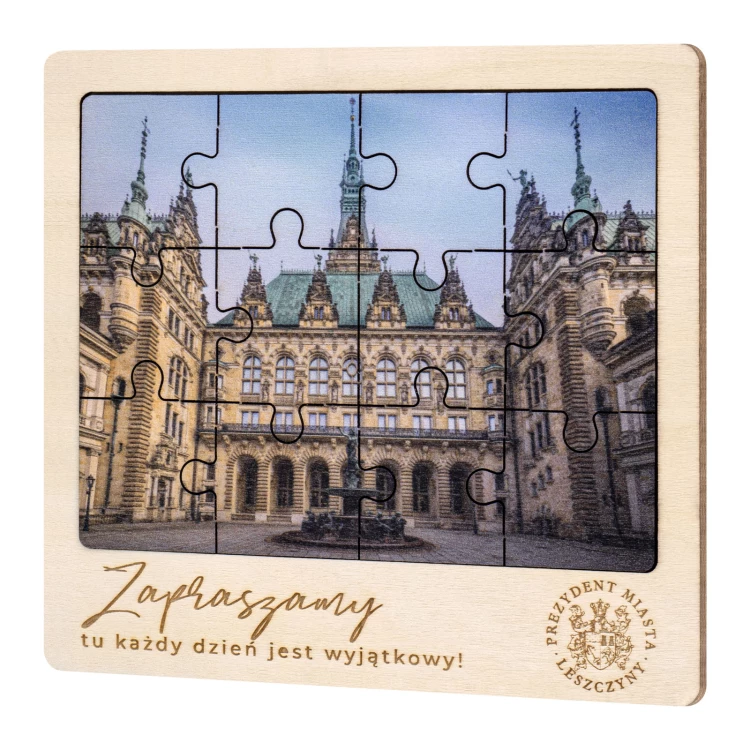 Wooden jigsaw puzzle with your photo - digital UV print - size 164x147mm - PZD008