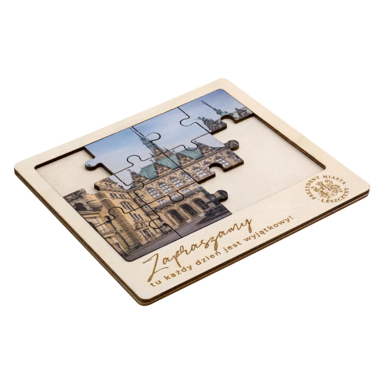 Wooden jigsaw puzzle with your photo - digital UV print - size 164x147mm - PZD008
