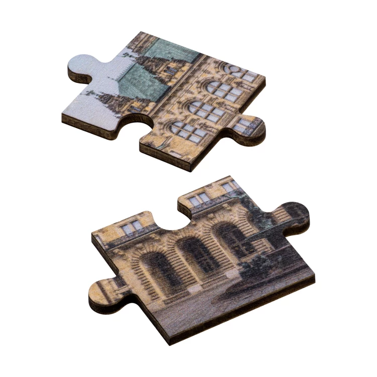 Wooden jigsaw puzzle with your photo - digital UV print - size 164x147mm - PZD008