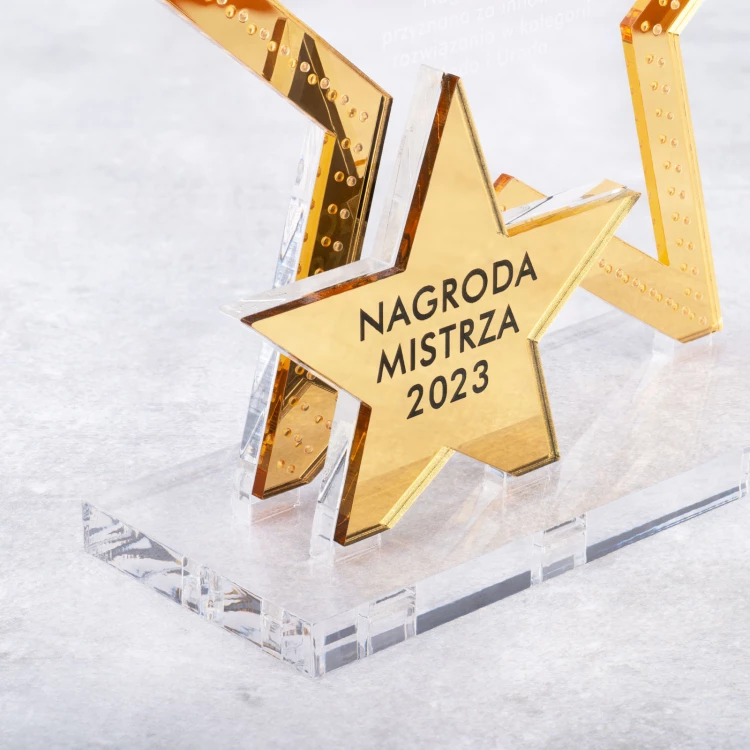 Acrylic Statuette - Award for Exceptional Achievement - Height 19cm - DTA107