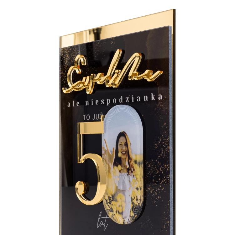 Statue with photo - birthday gift - height 23 cm - DTA148