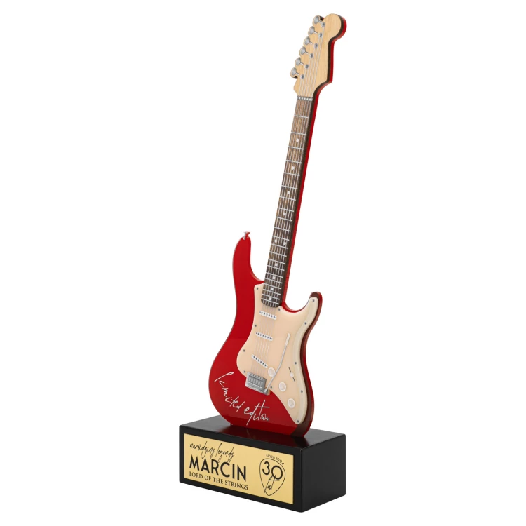 Music award - GUITAR - a gift for a musician - UV print - H 30 cm - DTA157