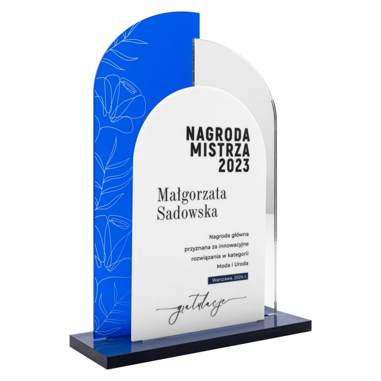 Acrylic statuette - master's award - H 23 cm - DTA159