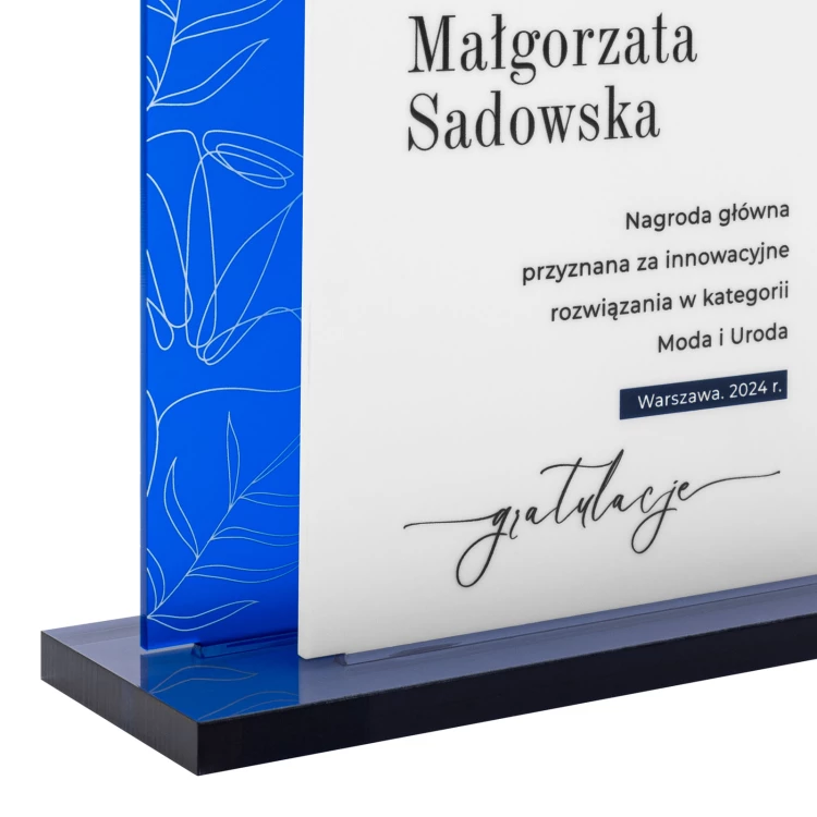 Acrylic statuette - master's award - H 23 cm - DTA159