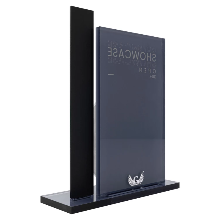 UV-printed acrylic statuette - award for exceptional achievement - height 22 cm - DTA162