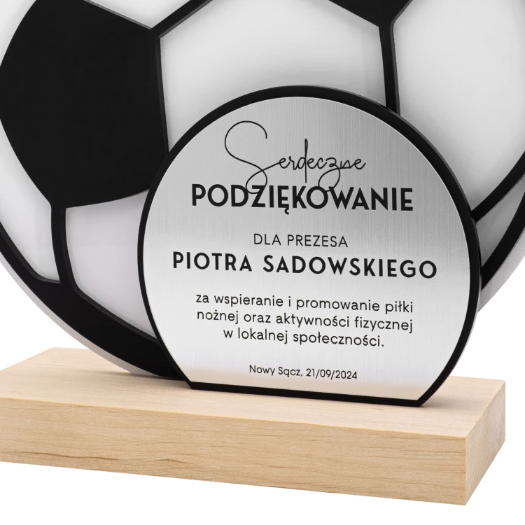 Sports statuette for a footballer - FOOTBALL - height 23.5 cm - DTA168