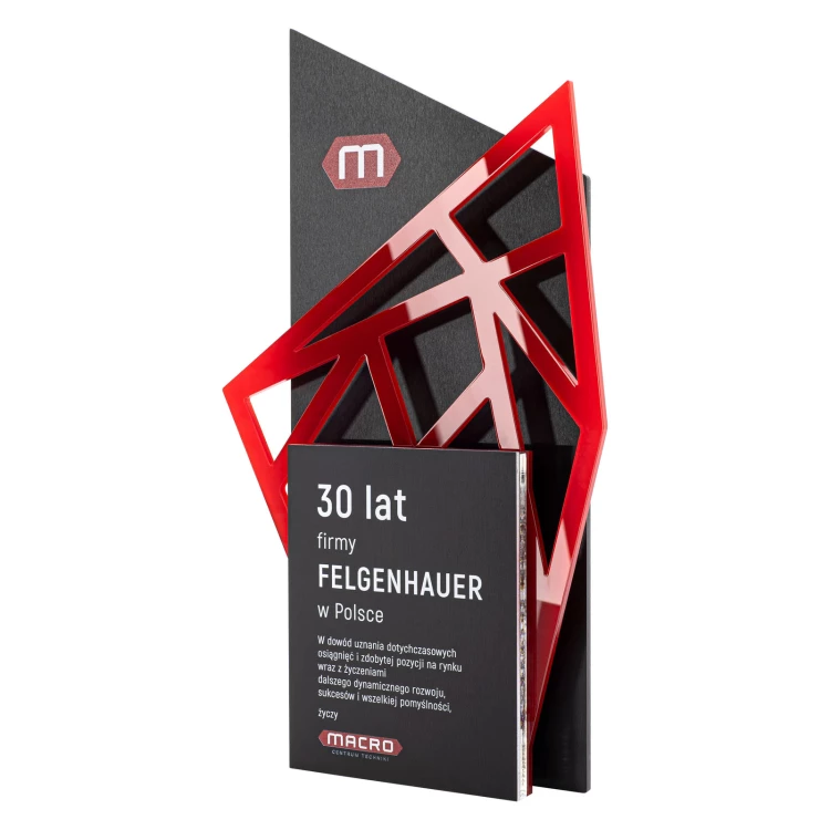 Business statuette with company logo - height 25 cm - DTA127