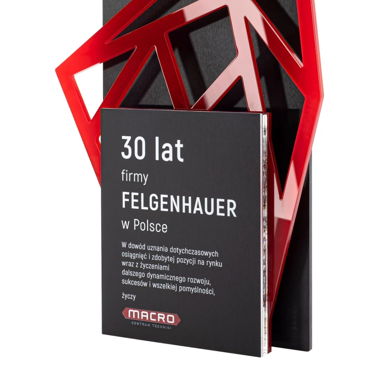 Business statuette with company logo - height 25 cm - DTA127