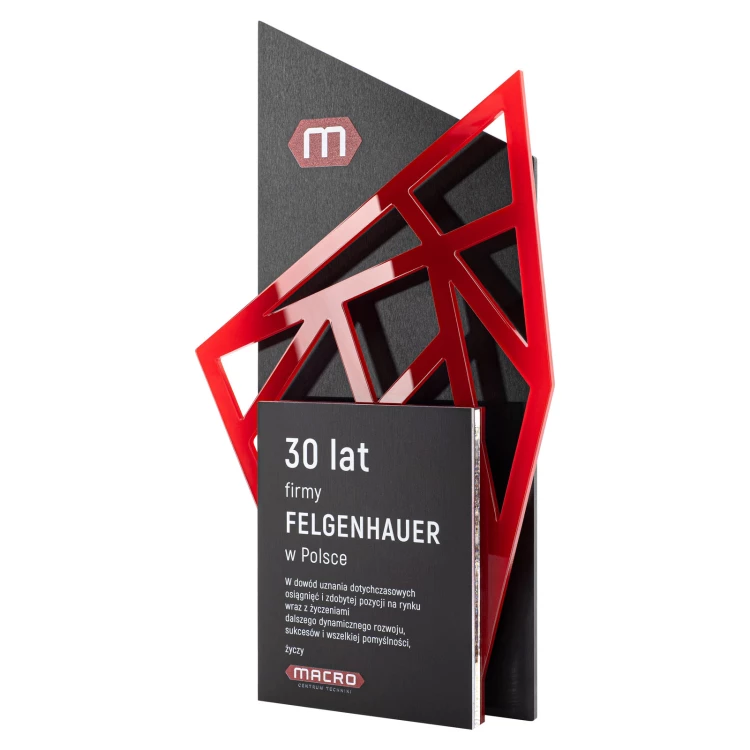 Business statuette with company logo - height 25 cm - DTA127