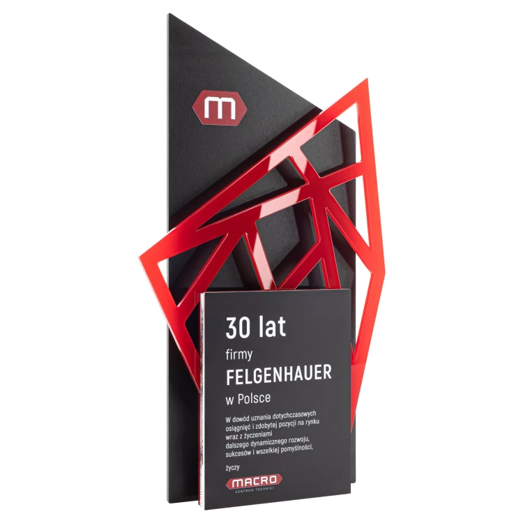 Business statuette with company logo - height 25 cm - DTA127