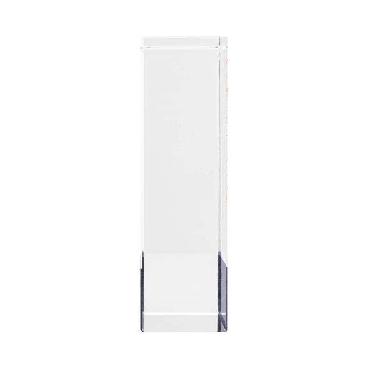 UV printed glass statuette for company anniversary - LUCY - size 140x110mm - TSZ121