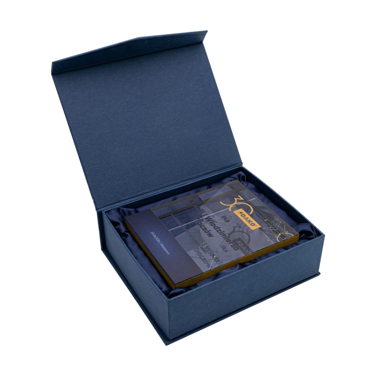 UV printed glass statuette for company anniversary - LUCY - size 140x110mm - TSZ121