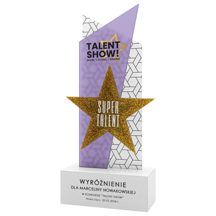 Statuette Star - award for exceptional achievement - H 23.7 cm - DTA156