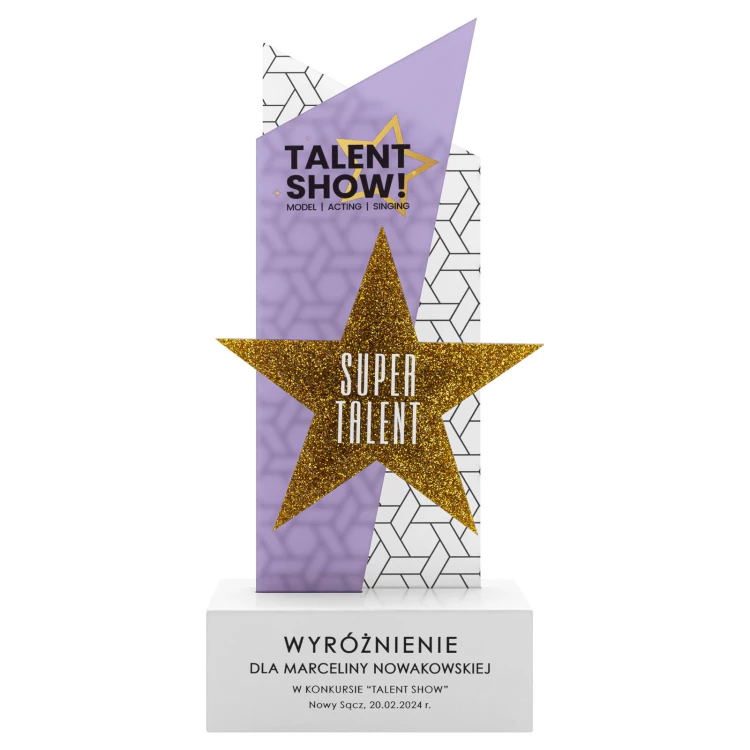 Statuette Star - award for exceptional achievement - H 23.7 cm - DTA156
