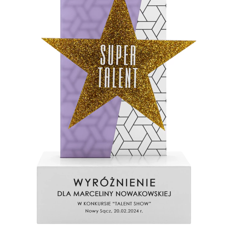 Statuette Star - award for exceptional achievement - H 23.7 cm - DTA156
