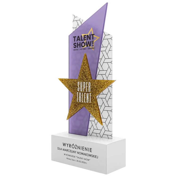 Statuette Star - award for exceptional achievement - H 23.7 cm - DTA156
