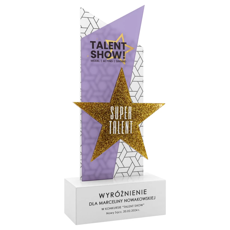 Statuette Star - award for exceptional achievement - H 23.7 cm - DTA156