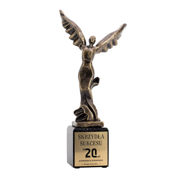 Wings of Success statuette - cast with engraving - H 30 cm - FOL070