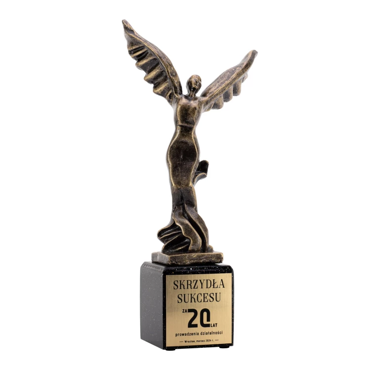 Wings of Success statuette - cast with engraving - H 30 cm - FOL070
