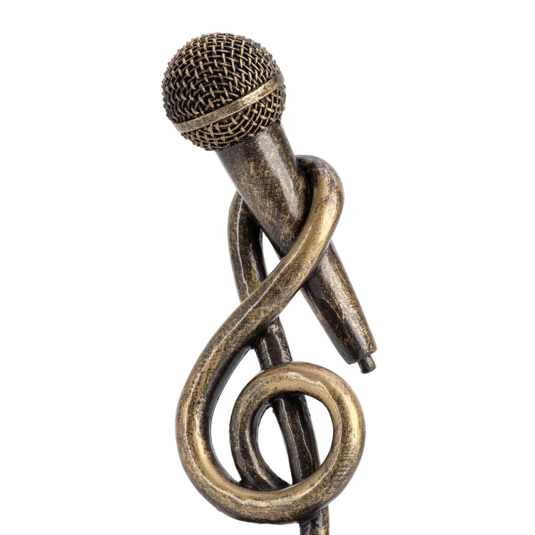 Soloist statuette - cast with engraving - height 25 cm - FOL071