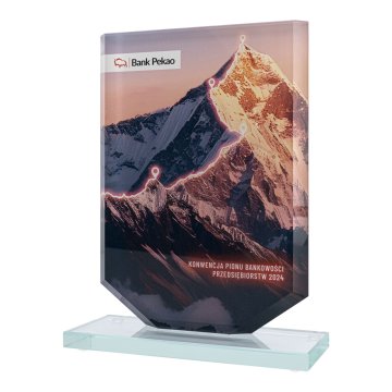UV printed glass statuette - KING - size 20 cm - TSZ122