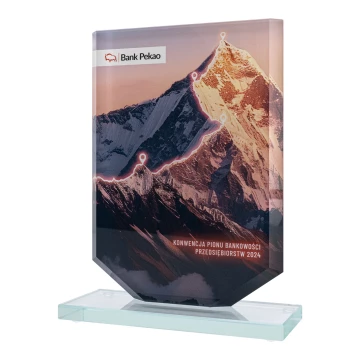 UV printed glass statuette - KING - size 20 cm - TSZ122