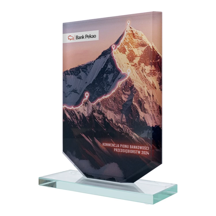 UV printed glass statuette - KING - size 20 cm - TSZ122