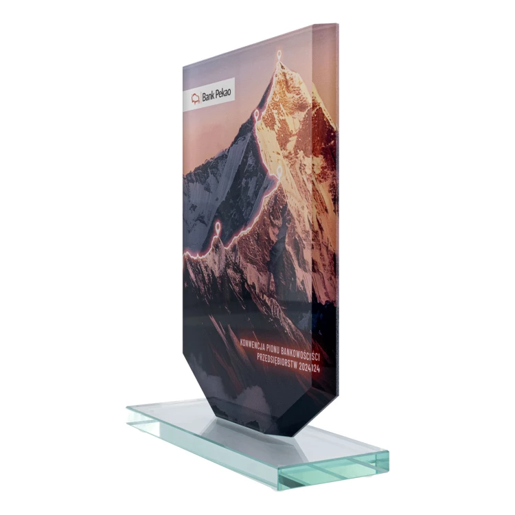 UV printed glass statuette - KING - size 20 cm - TSZ122
