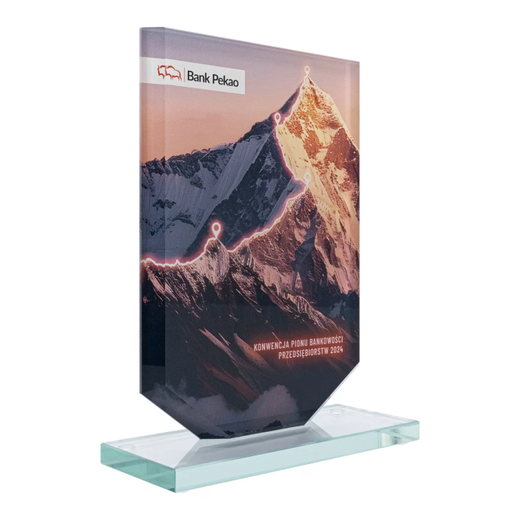 UV printed glass statuette - KING - size 20 cm - TSZ122