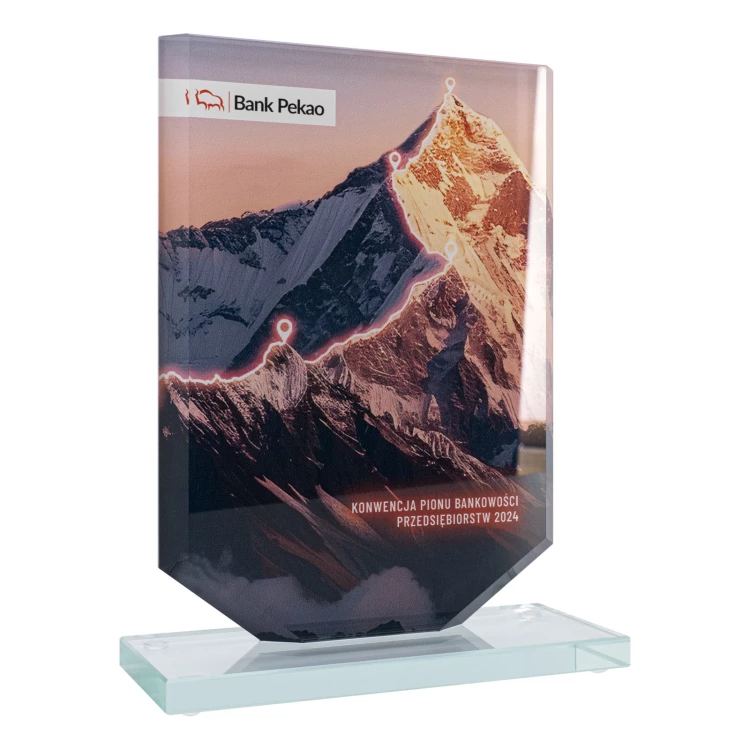 UV printed glass statuette - KING - size 20 cm - TSZ122