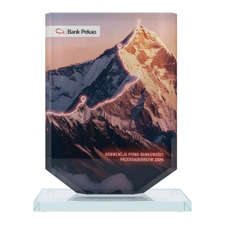 UV printed glass statuette - KING - size 20 cm - TSZ122