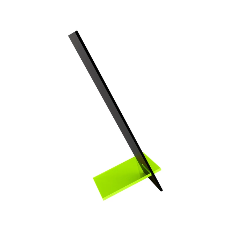 Reservation stand - acrylic black matt - dimensions 50x200mm - ST071