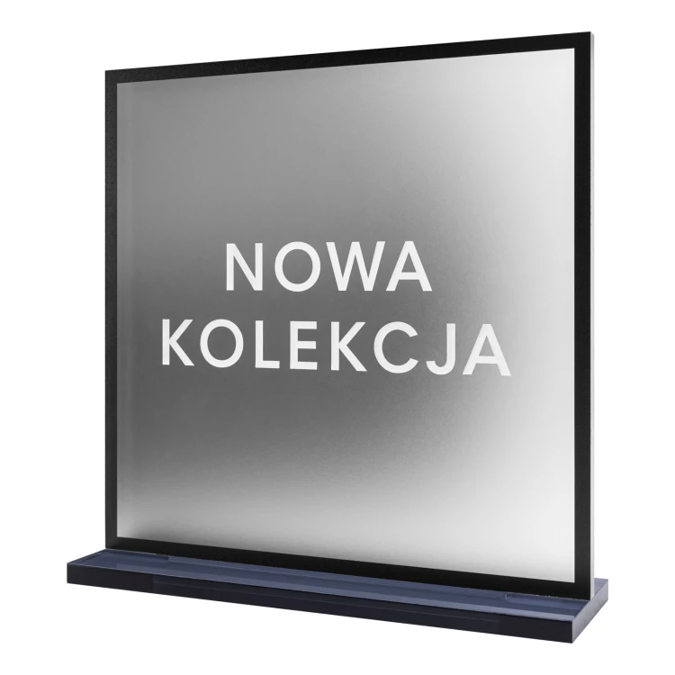 UV printed shop stand - frosted acrylic - height 20 cm - ST082