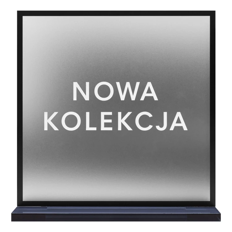 UV printed shop stand - frosted acrylic - height 20 cm - ST082
