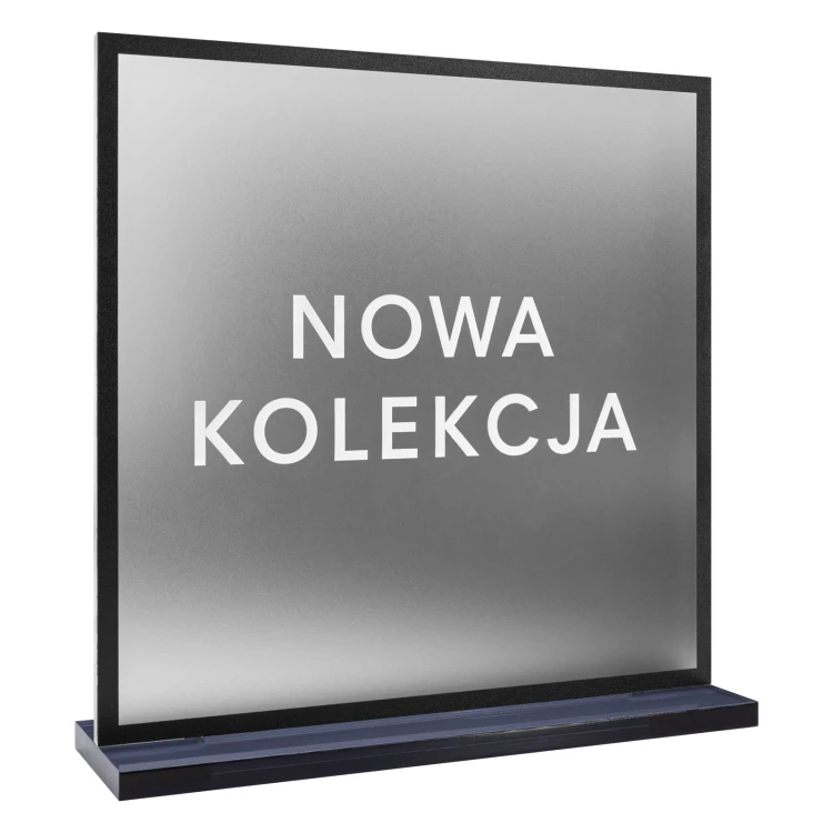 UV printed shop stand - frosted acrylic - height 20 cm - ST082