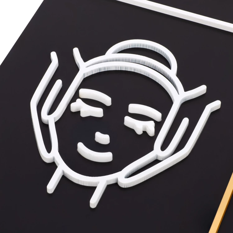 Company sign with raised logo - black laminate with white engraving - size 297x210mm - SZ182