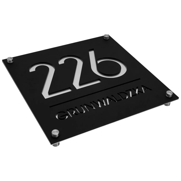 Door sign with house number - Dimension 250 mm - TAB672