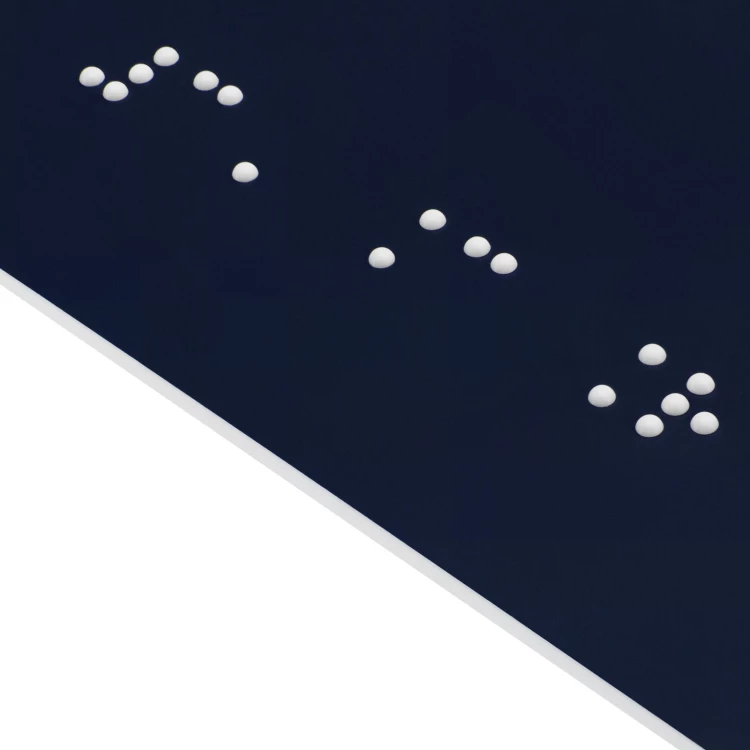 Braille door plaque for the blind - size 300x150mm - TAB702