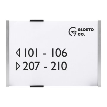 MIYOX door plaque - aluminium - dimensions 210x148mm - TAB653