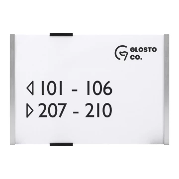MIYOX door plaque - aluminium - dimensions 210x148mm - TAB653