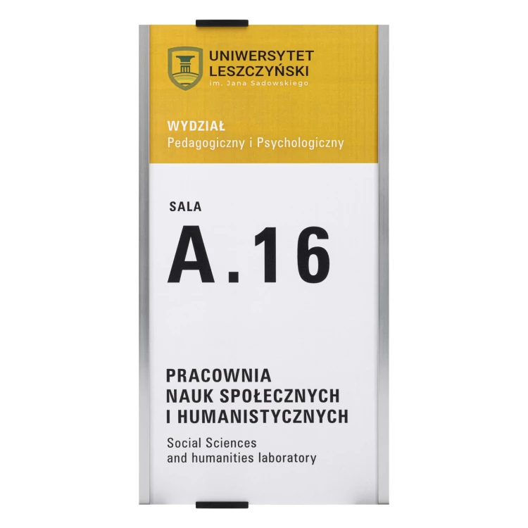 MIYOX door plaque - aluminium - dimensions 149x297mm - TAB652