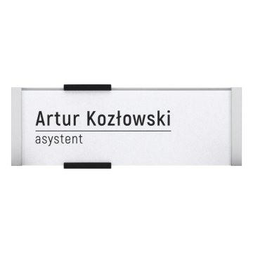 MIYOX door plaque - aluminium - dimensions 149x52mm - TAB648