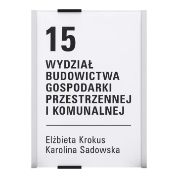 MIYOX door plaque - aluminium - dimensions 149x210mm - TAB651