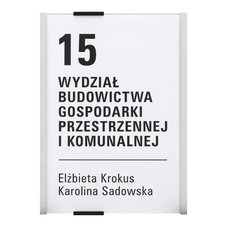 MIYOX door plaque - aluminium - dimensions 149x210mm - TAB651