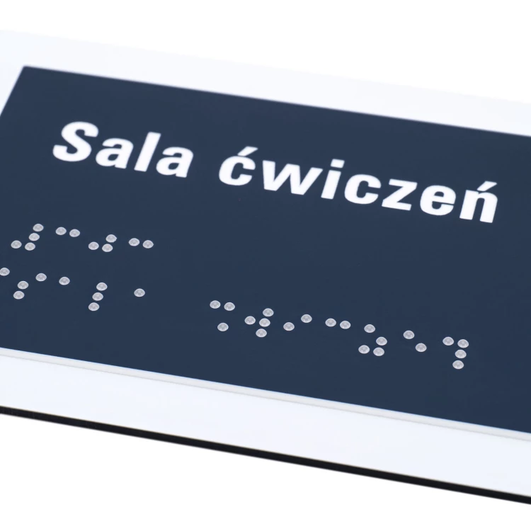 Plaque with NFC and Braille - Dimension 200x84mm - TAB629
