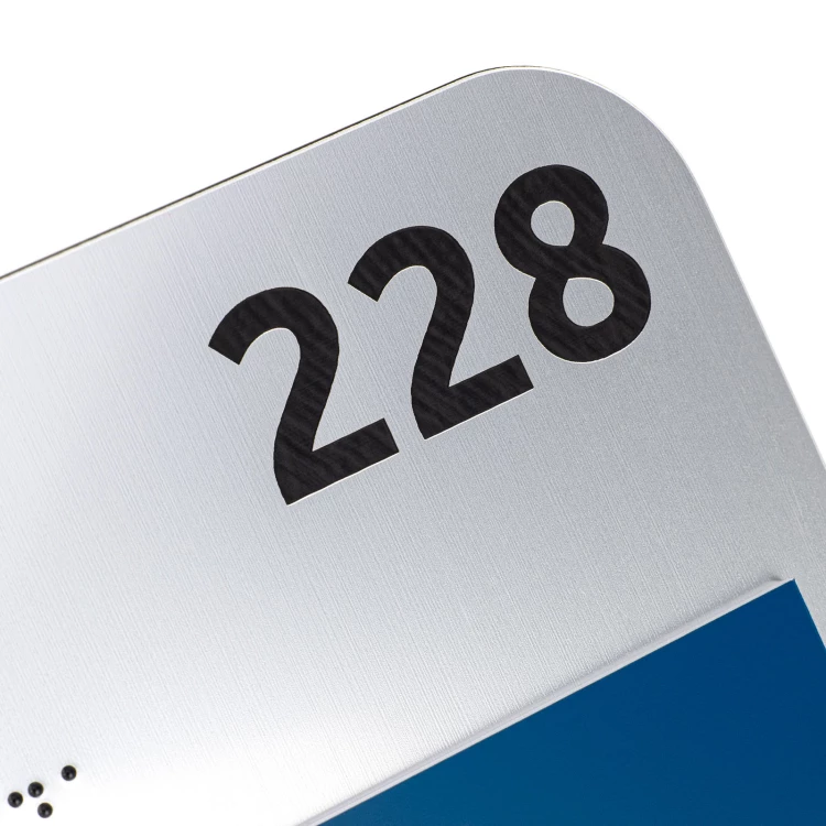 Plaque with NFC and Braille - Dimension 200x100mm - TAB625
