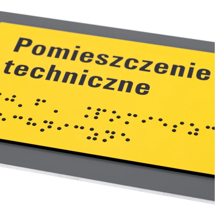 Plaque with NFC and Braille - Dimension 200x84mm - TAB626