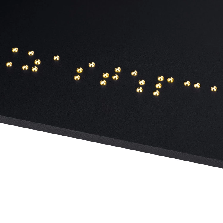 Braille and numbering plaque - size 250x110mm - TAB598
