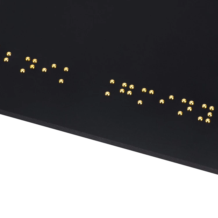 Braille and numbering plaque - size 250x110mm - TAB598
