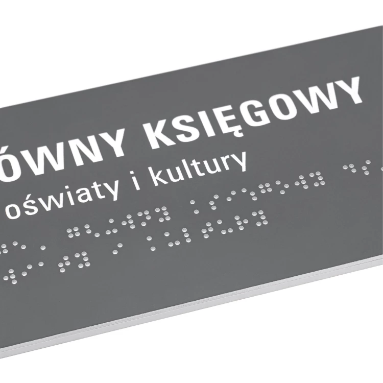 Braille and free numbering plaque - Dimension 262x100mm - TAB638